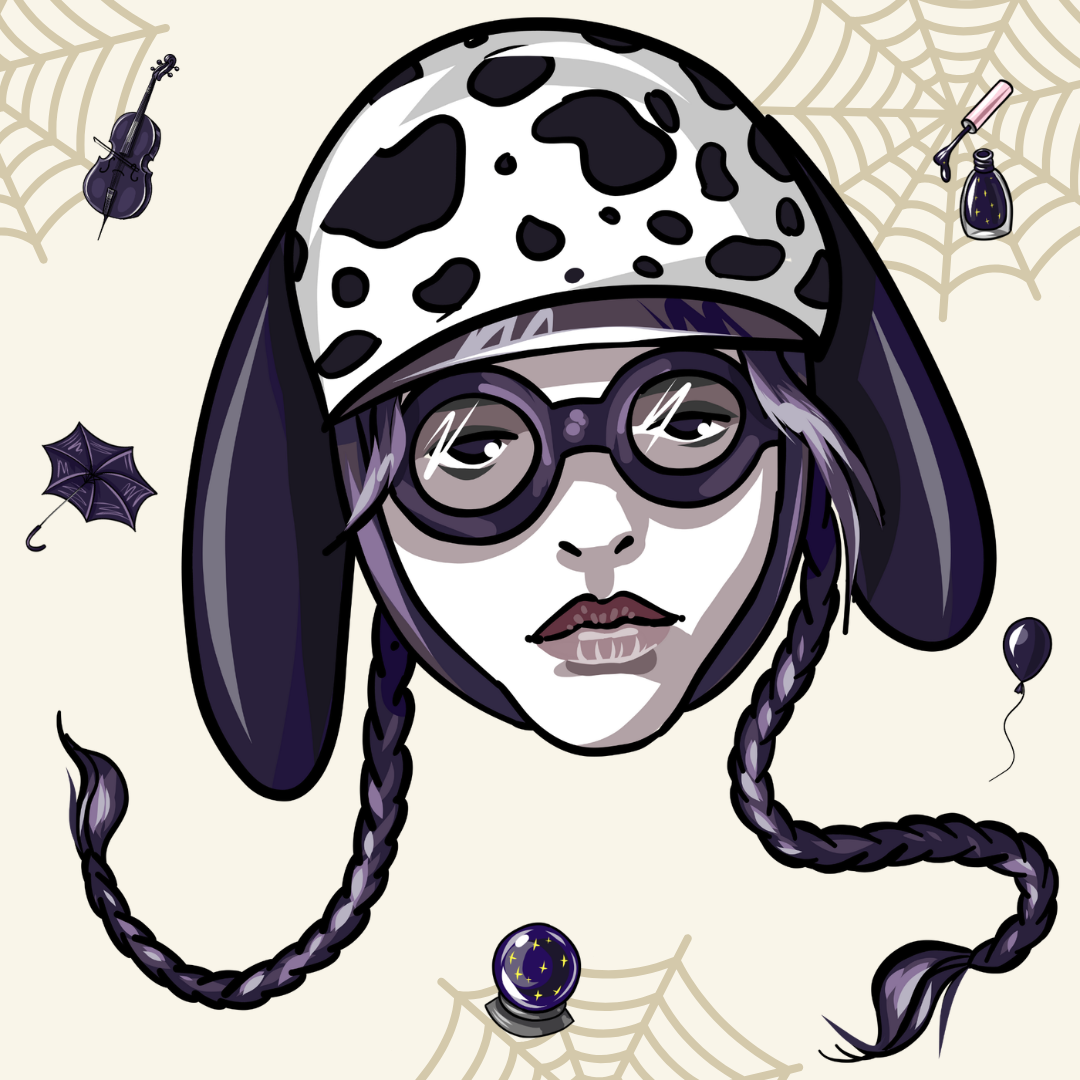 Illustration sur le personnage Mercredi Addams dans La Famille Addams