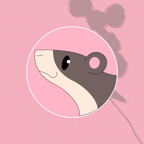 illustration d'un rat heureux