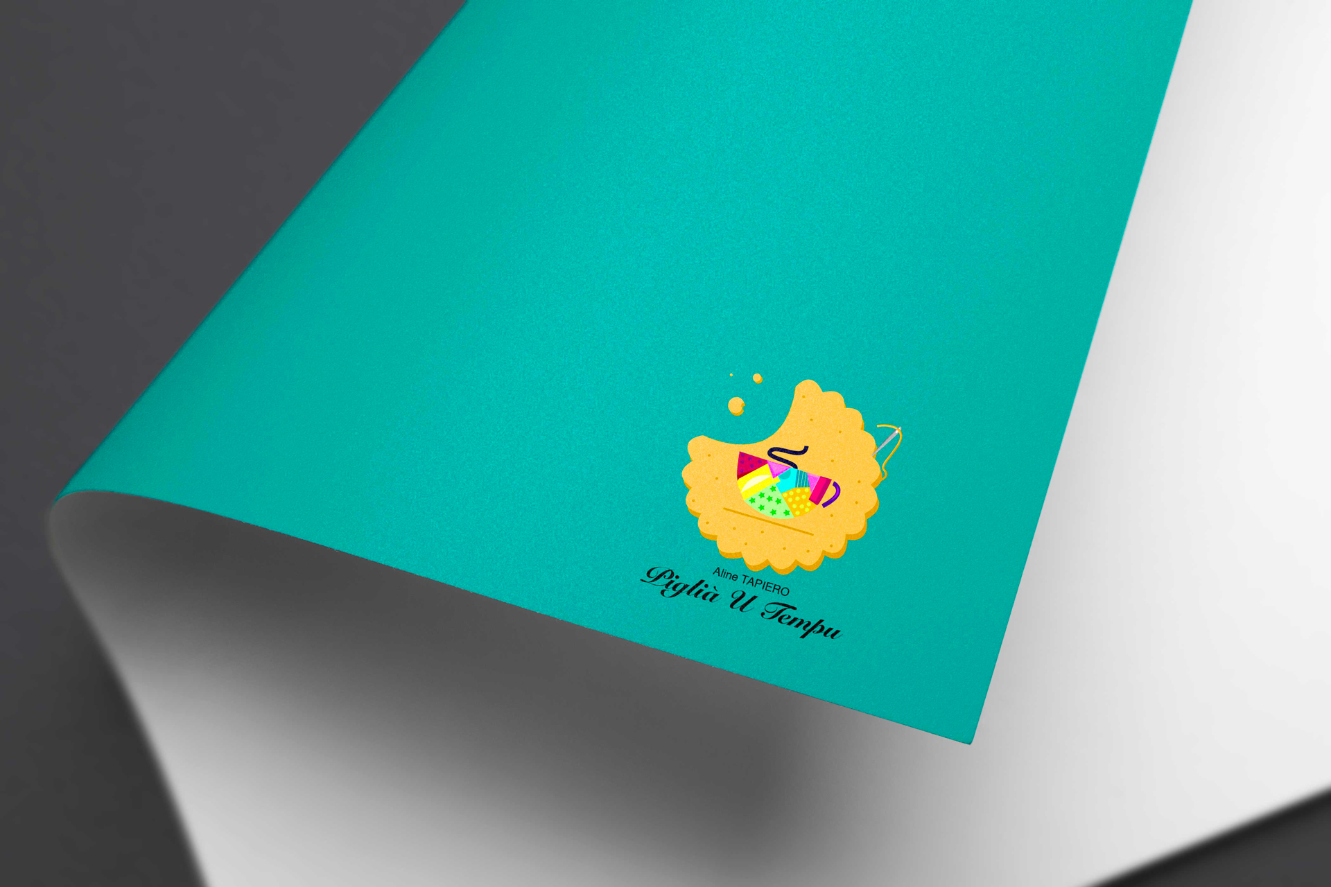 logo réalisé pour l'Atelier Piglià U Tempu géré par Aline Tapiero