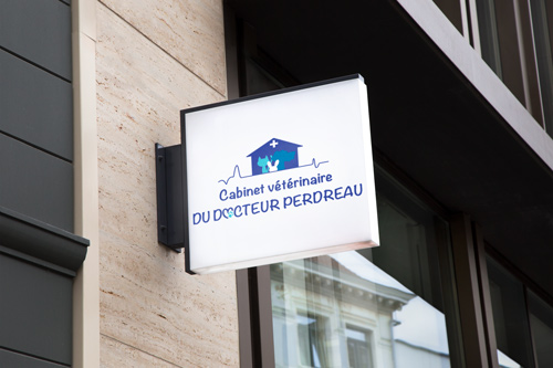 logo pour le cabinet vétérinaire du Docteur Perdreau